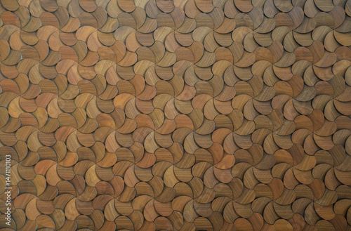 Intricate Pattern Of Wooden Textured Blocks