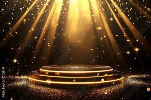 stage with spotlight