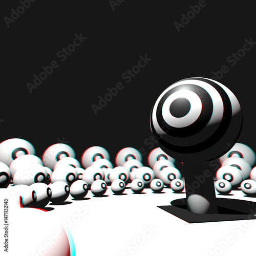 3D Abstract illustration of 