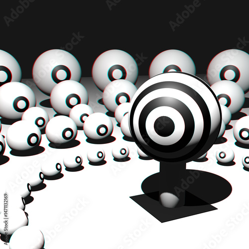 3D Abstract illustration of 