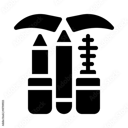 eyeliner glyph icon