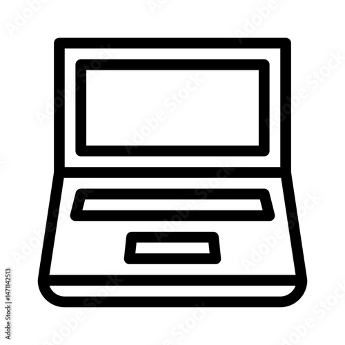 laptop line icon