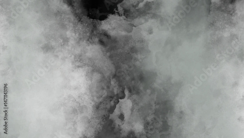 Abstract smoky gray texture. Dynamic movement of white clouds. A mysterious, pale gray cloud formation.