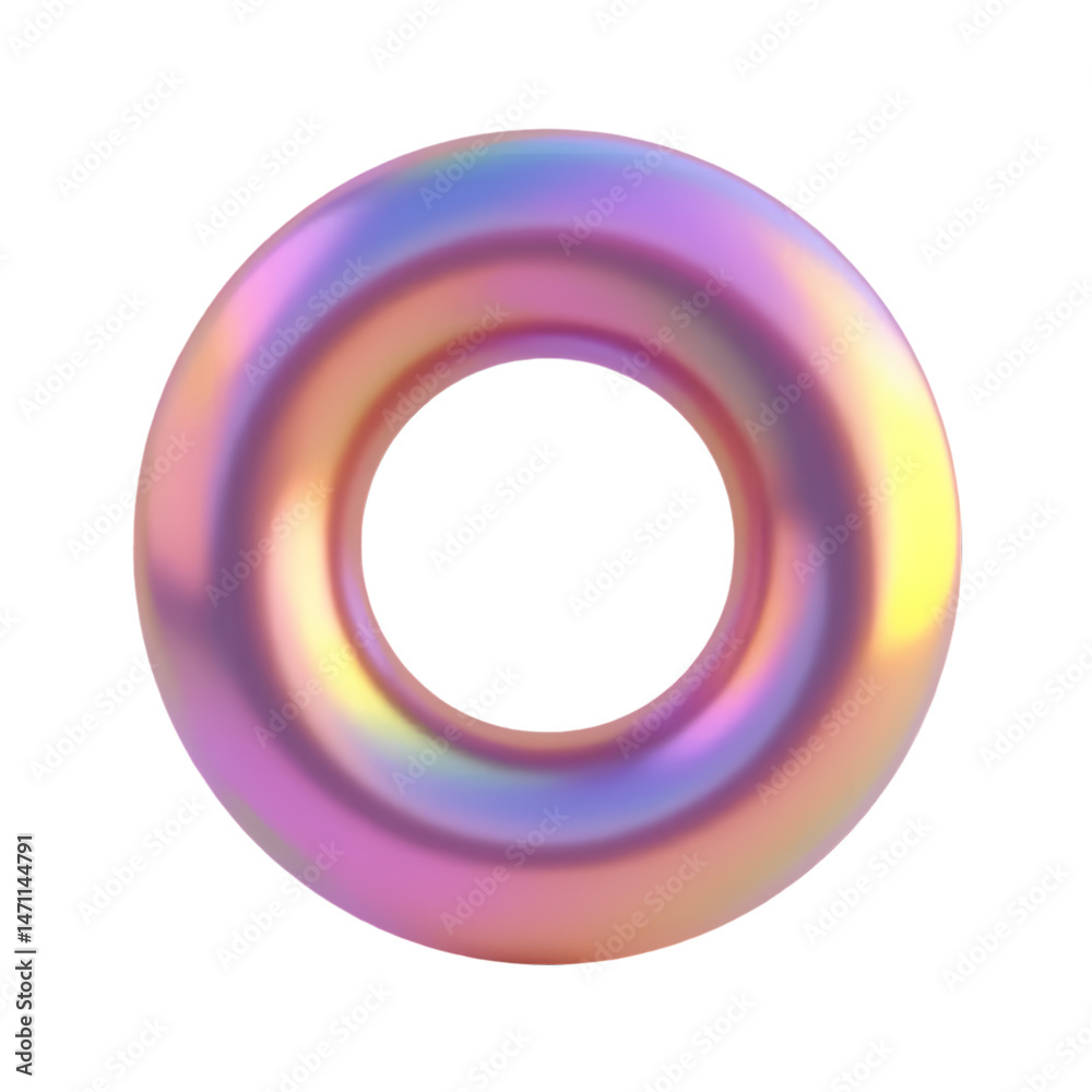 Holographic Donut Background Abstract Pink O Ring Image isolated on transparent background Holographic Donut Background Abstract Pink O Ring Image isolated on transparent background