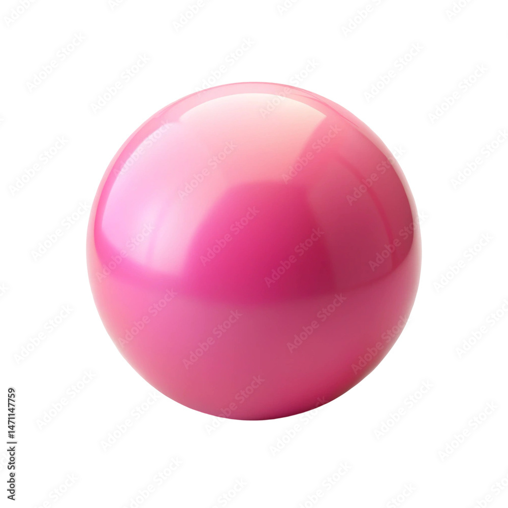 Fototapeta premium pink crystal ball isolated