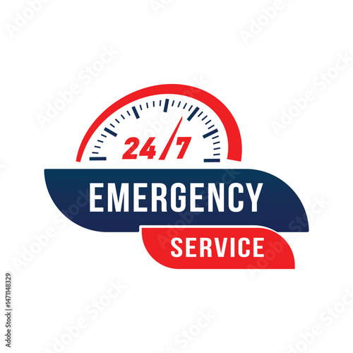 24 hours emergency service vector icon disign
