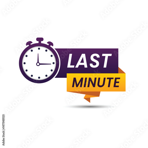 Last minute offer  design Yellow and purple color

