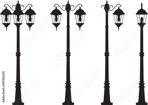 garden/outdoor, black and white garden lights or garden decoration