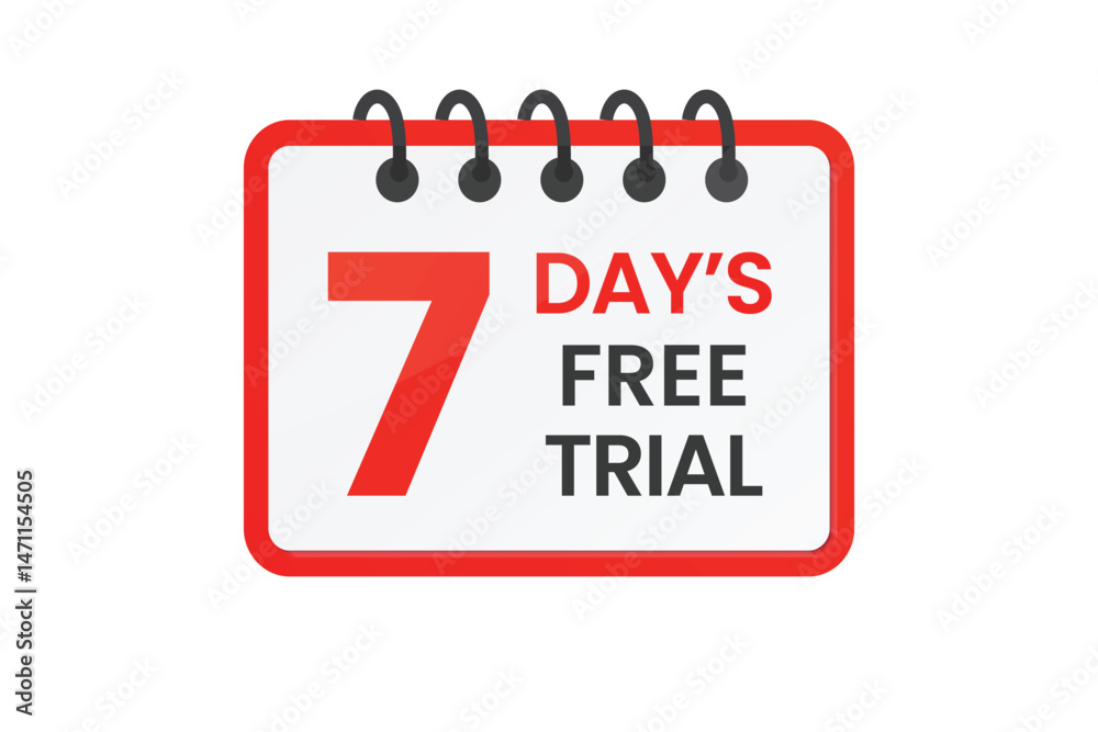 7 days free trial vector design vector illustrations 7 days free trial vector design vector illustrations