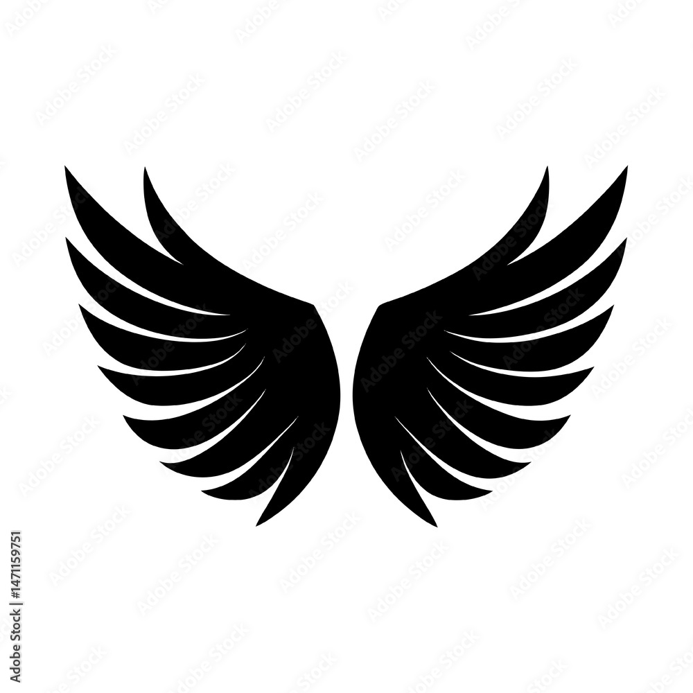 Fototapeta premium eagle with wings vector