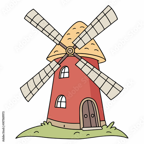 windmill on the hill