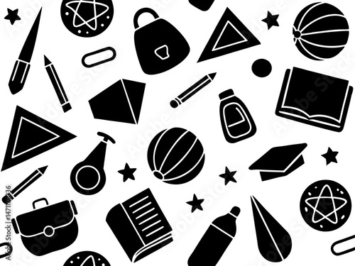 Flat icon grup dolar, stare,calcalulator note book , moon ,pancil etc vactor