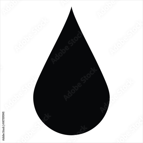 drop of water on white background
