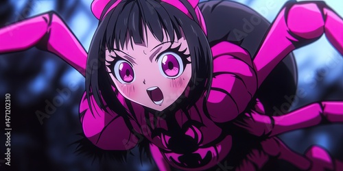 kawaii arachne the spider woman of mythology
