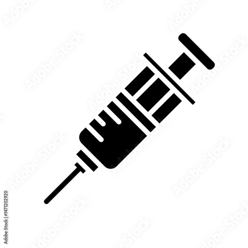 injection, inoculation, Hospital and medical care solid icon