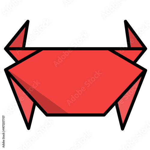 Simple origami crab 