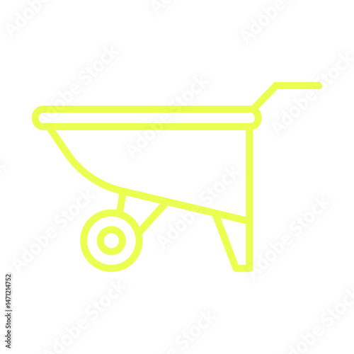 Wheelbarrow icon design