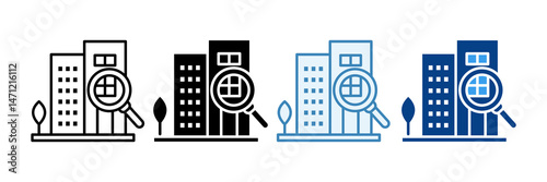 Property Value Icon Set Multiple Style Collection