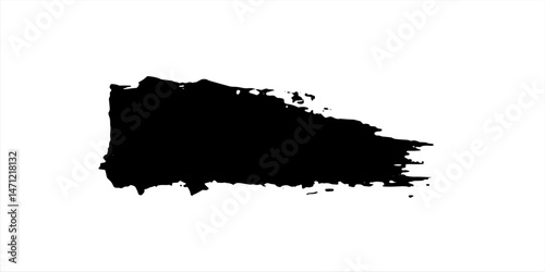 Glitch distorted grange shape . Noise grungy logo . Trendy defect error shapes . Glitched frame .Grunge textured