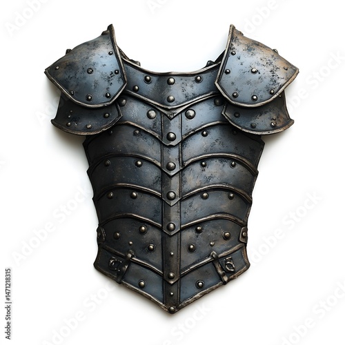 Medieval Armor Chestplate with Studio Shot.