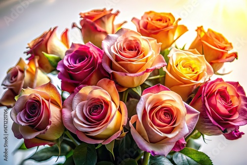 Silhouette Rose Bouquet Close Up - Natural Beauty