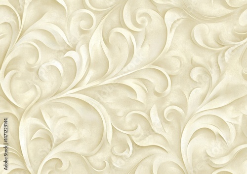 Delicate cream floral pattern
