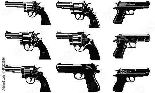 set of guns