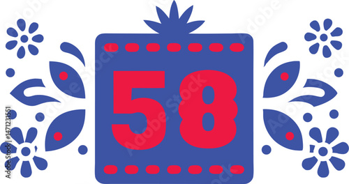 Papel Picado Rectangle Frames with Mexican Artistry for Festival and Event Decorations