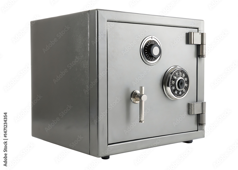 security metal safe isolated on white background security metal safe isolated on white background