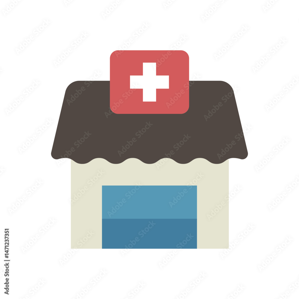 Obraz premium Pharmacy, Drug Store, Hospital, Health and Medicine Icon set