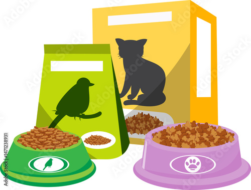 Pet Shop Products Illustration