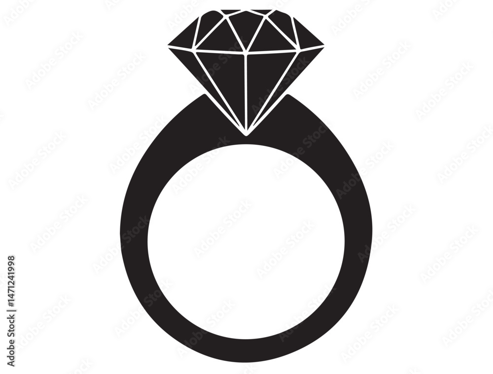 DIAMOND RING SILHOUETTE DIAMOND RING SILHOUETTE