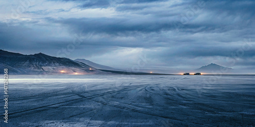 Dramatic Mountain Landscape Under Stormy Skies