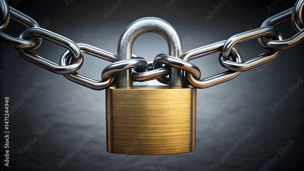 Padlock and Chain Security Padlock and Chain Security