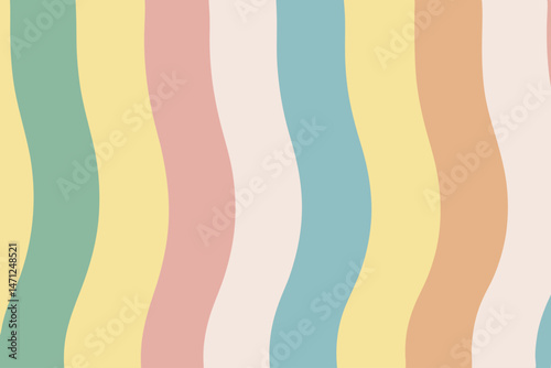 Pastel wave background soft calming aesthetic perfect for summer mood boards websites and social