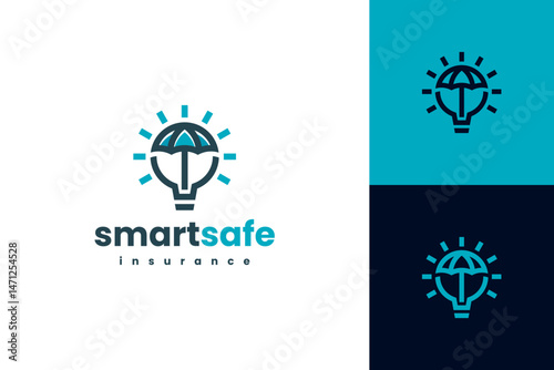 smart insurance logo vector