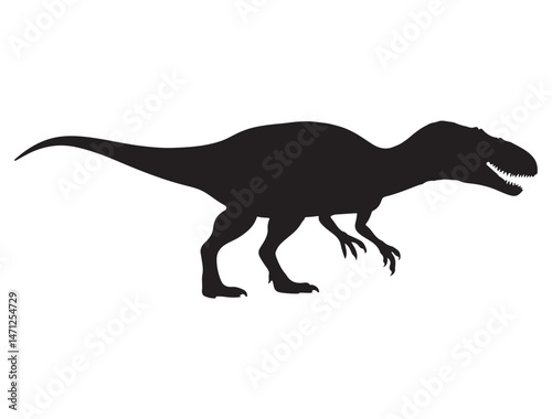 DINOSAUR SILHOUETTE WHITE BACKGROUND