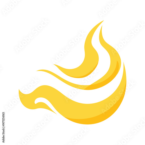 Mango Lassi Waves Smooth Gradients Of Yellow  