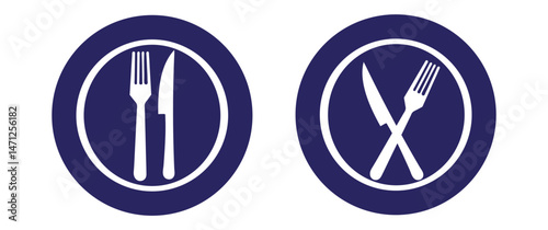 Silhouette Cutlery Vector Set – Fork, Knife, Spoon Icons for Kitchen and Dining Designs