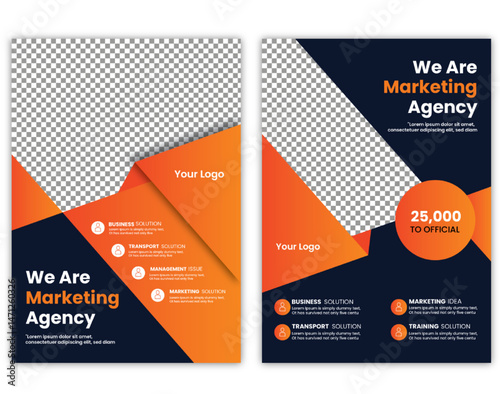 Corporate business flyer template design. Modern cover design, business presentation cover, flayer. Creative business flayer layout. New digital marketing flyer set. 