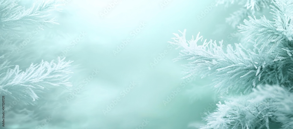 Frosted Branches in Pastel Light Frosted Branches in Pastel Light