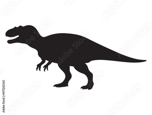 DINOSAUR SILHOUETTE WHITE BACKGROUND