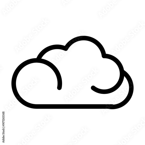 cloud line icon