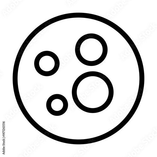 moon line icon