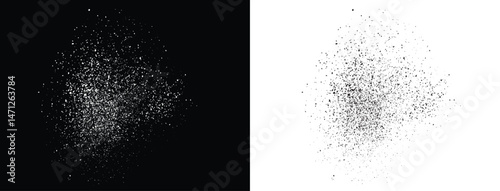 Different grunge texture black and white brush stroke bloodstain background