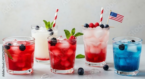 Patriotic Cocktails: Red, White, and Blue Festive Drinks