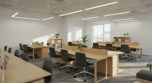 Modern Co-working Office Space with Natural Light