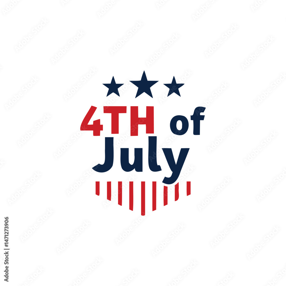Fototapeta premium happy independence day 4 th of july