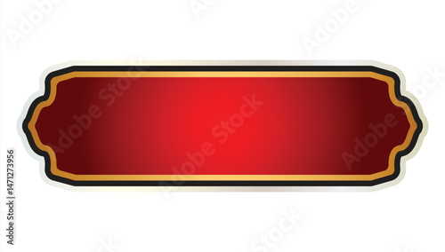 Set of decorative luxury golden arabic islamic banner title frame background gold text box clipart