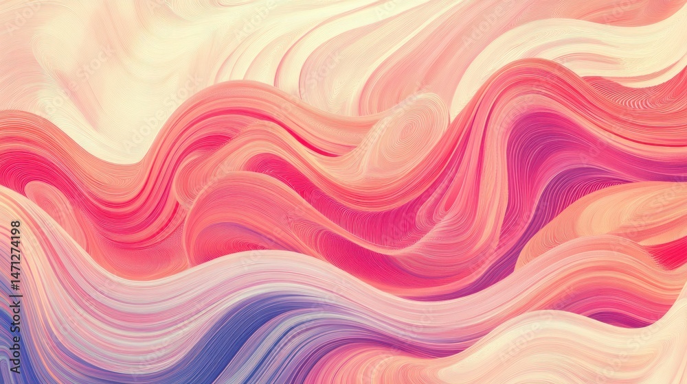 Fototapeta premium Abstract flow of vibrant colors